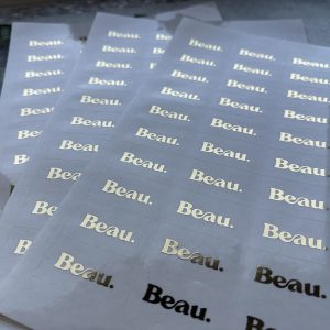 Foiled Clear Stickers