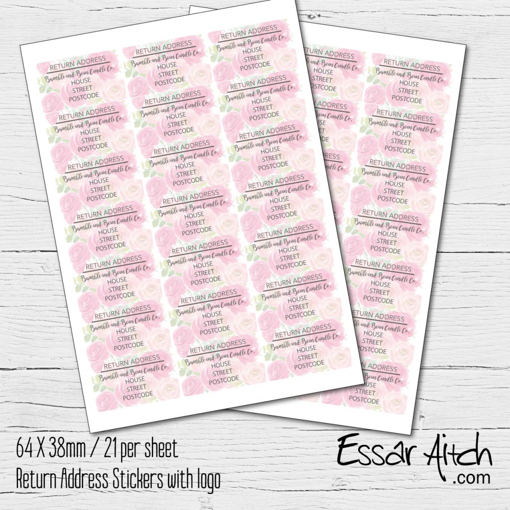 Return Address Stickers – Essar Aitch