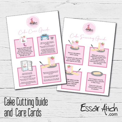 Cake Cutting Guide / Info Cards