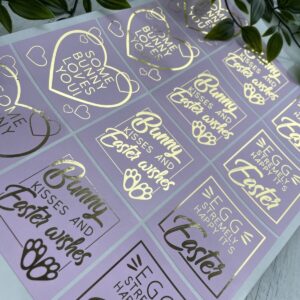 Foiled Easter Stickers