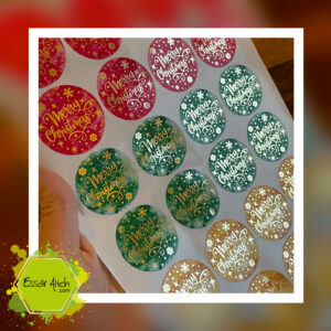 Foiled Christmas Stickers