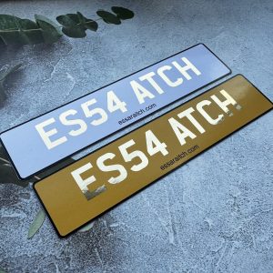 Foiled Number Plate Gift